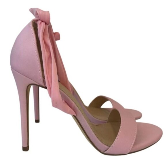 LILIANA / Nikia-214 / Pink / Stiletto / Heels / With Wrap-Around / Straps / For - Picture 1 of 7